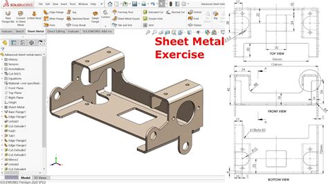 solidworks 2019 sheet metal tutorial|solidworks sheet metal practice exercises pdf.